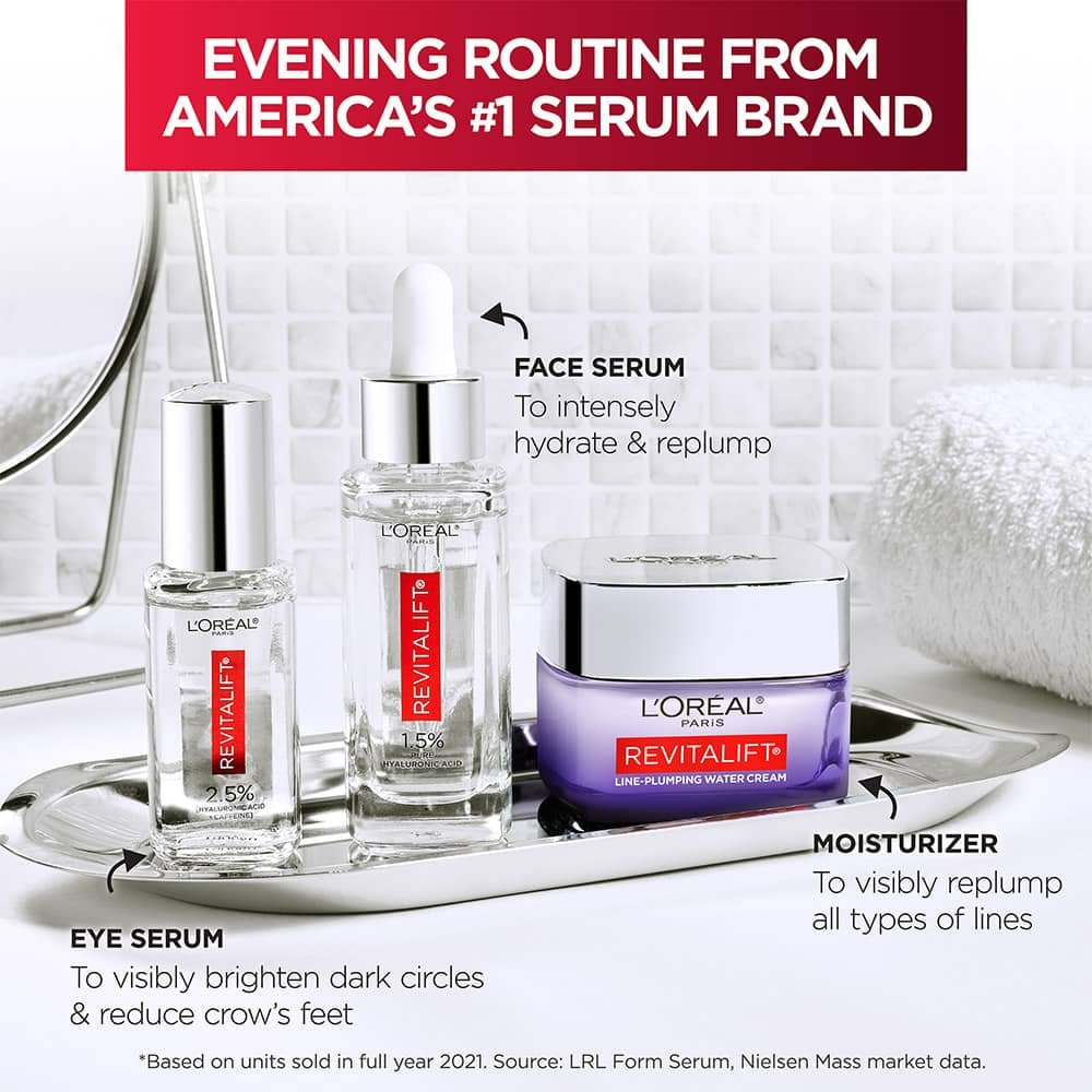 LOreal Skincare Revitalift Derm Intensives Hyaluronic Acid Ceramides Water Family 071249664858 AV57